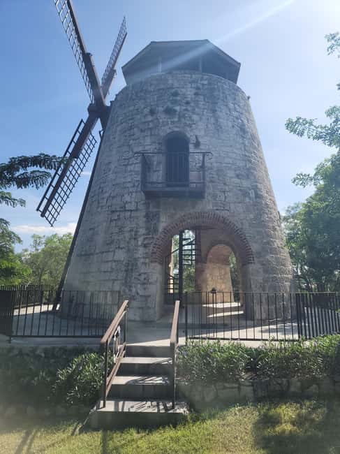 Antigua: Private Island Tour - Climbing the sugar windmill at Weatherill’s Estate
