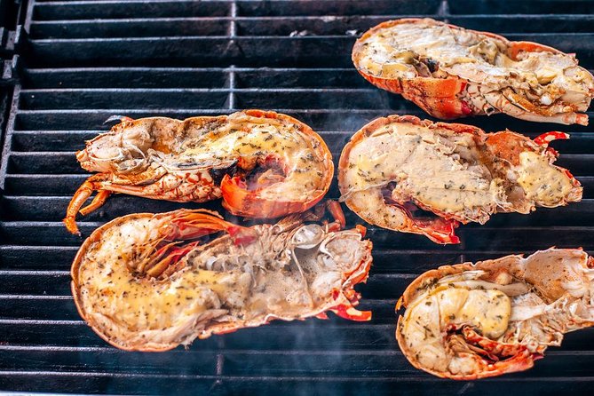 Antigua Seafood Lunch Cruise From St. John's - Grilled lobster from the back of the catamaran