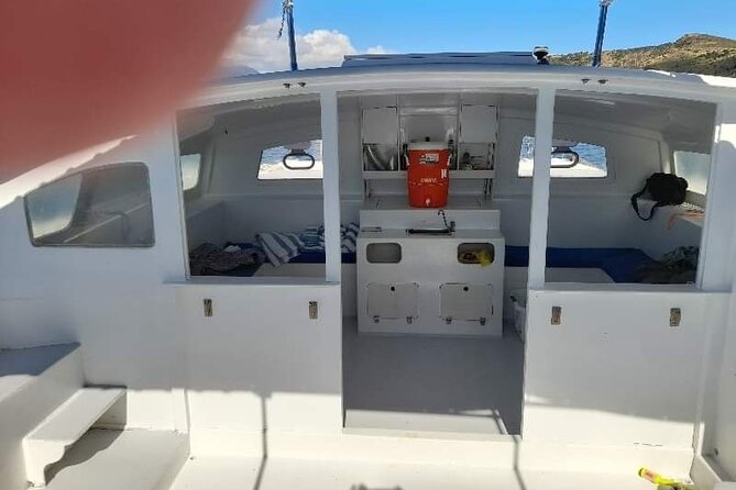 Catamaran private charter - Setting Sail From Dickinson Bay at 10:30 am