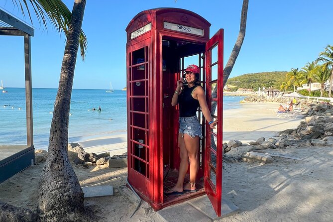 Famous Red Phone Booth Beach (Dickenson Bay) and Fort Bay Beach - Is the red phone booth worth the stop?