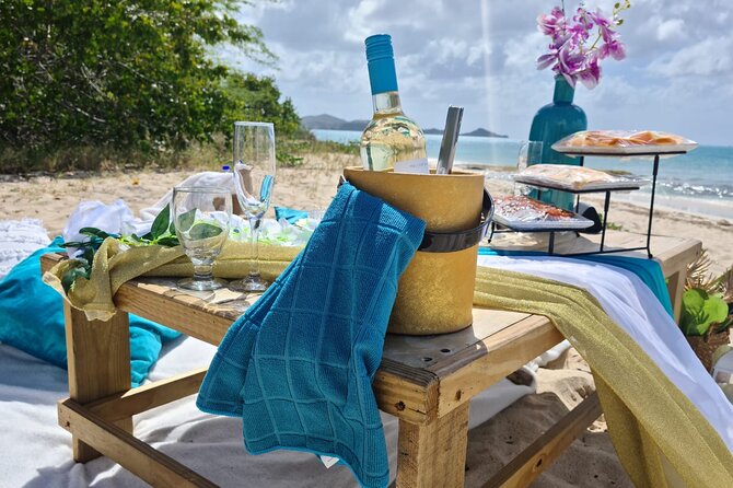 Luxury Private Picnic with Caribbean Cuisine - A Beach Picnic Designed as a Special Occasion