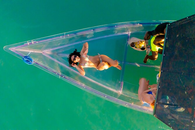 Reef Explorers Transparent Boat and Beach Tour - Stop 1: Hawksbill Rock and Antigua’s coastal scenery