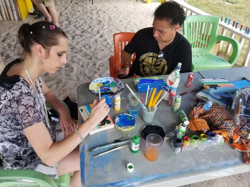 Sip & Paint with lunch on exciting Ffryes Tiki beach Bar - Should you book the Ffryes Beach Sip and Paint?