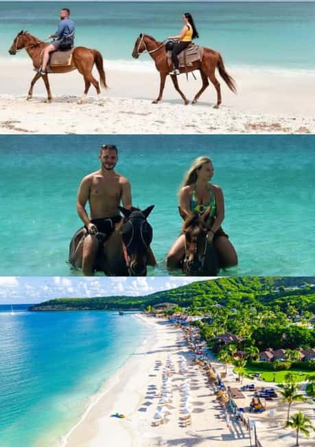 St. Johns: Horseback Riding Bareback Swim, &Fort James Beach - A gentle ride through Antigua’s coastal edges