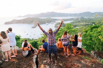 Sunset party at Shirley Heights – PRIVATE round trip